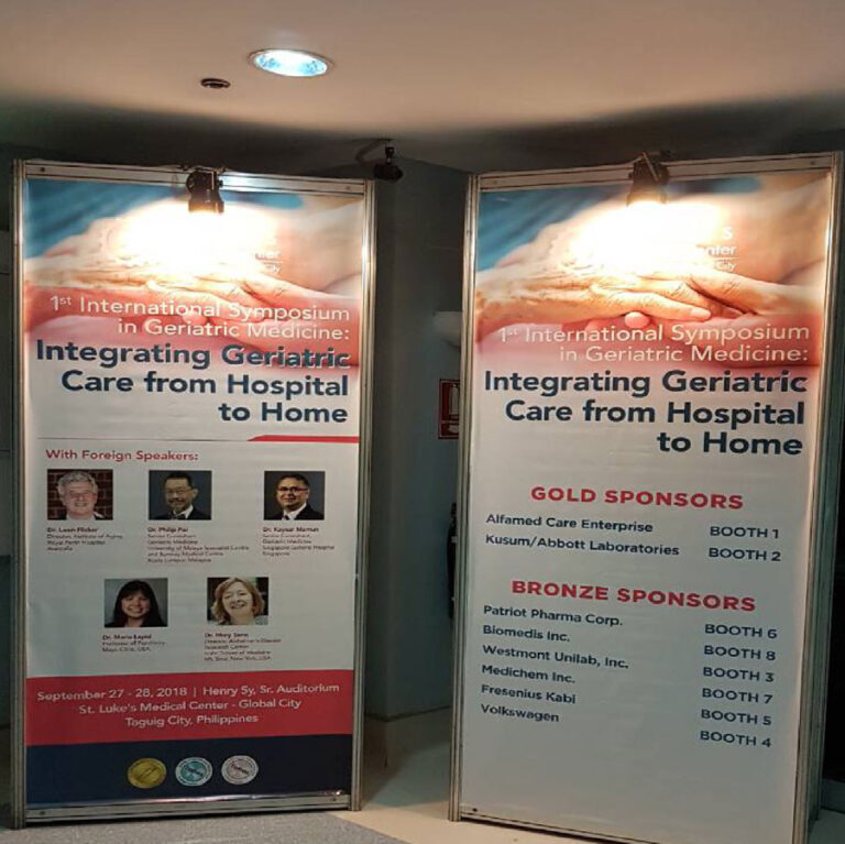 1st International Symposium in Geriatric Medicine in 2018 at St. Luke’s Medical Center,